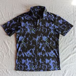 Bad Birdie Nocturnal By Nature Men's Golf Polo Size Small